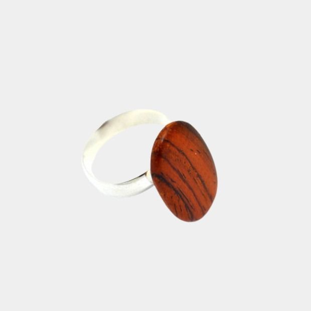 Oval ring mahogany wood - Sophia